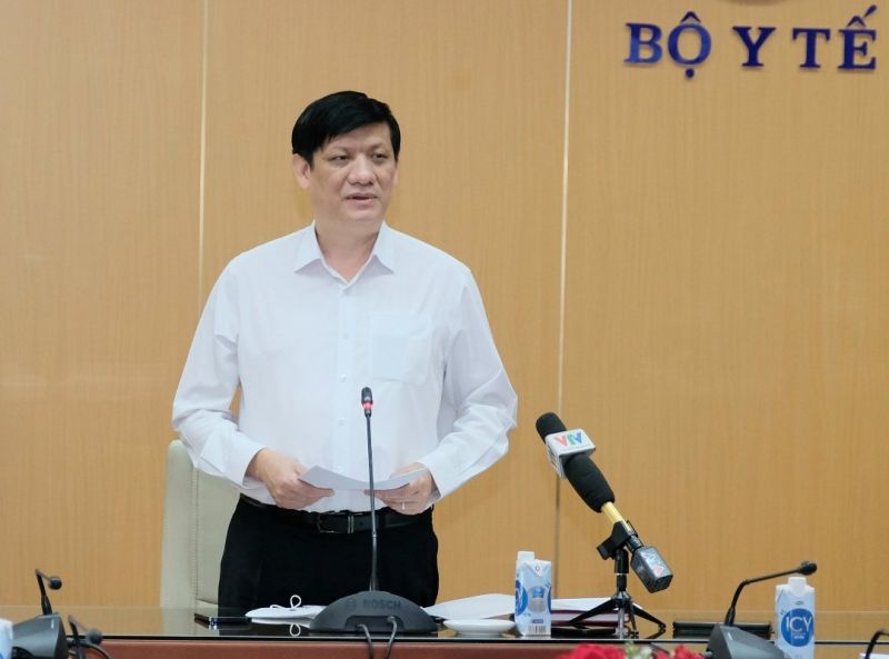 Bộ trưởng Bộ Y tế Nguyễn Thanh Long tại hội nghị