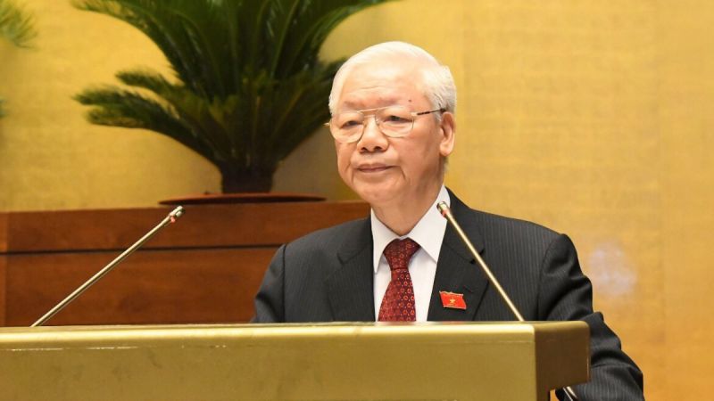 Tổng Bí thư Nguyễn Phú Trọng phát biểu tại phiên khai mạc kỳ họp thứ nhất Quốc hội khóa XV