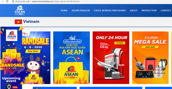 Trang web Chương trình Ngày mua sắm trực tuyến lớn nhất ASEAN