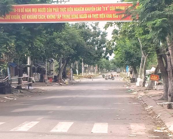 Phong tỏa khu vực chợ Nam Ô phường Hòa Hiệp Nam tìm người nhiễm Covid-19