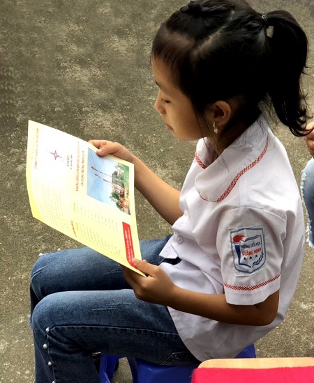 Tuyên truyền an toàn điện đến học sinh Trường Tiều học Quảng Minh - Hải Hà