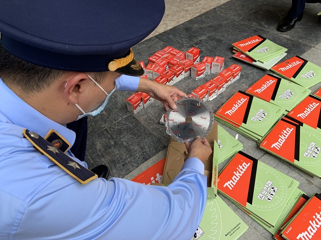 Hà Giang: Tạm giữ nhiều sản phẩm có dấu hiệu giả mạo nhãn hiệu Makita