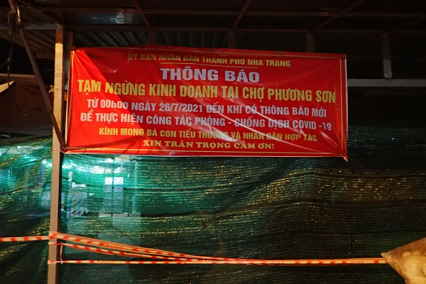 Chợ Phương Sơn- Tp. Nha Trang 21 giờ 00 ngày 25/7/2021