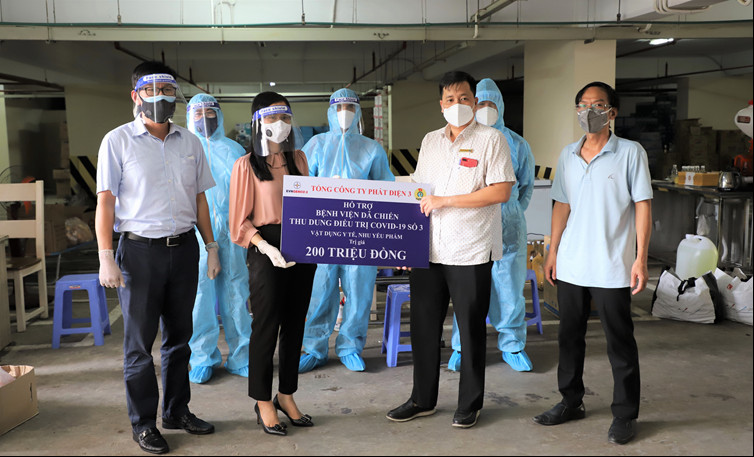 EVNGENCO 3 tiếp sức cho tuyến đầu phòng, chống dịch Covid-19