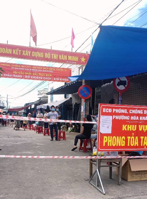 Tạm dừng hoạt động chợ Quang Thành để lấy mẫu xét nghiệm nghi mắc Covid-19