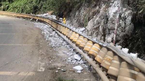 Hệ thống hộ lan bánh xoay tại khu vực Dốc Cun vào năm 2018 và đã cứu sống được nhiều tài xế không may gặp nạn.