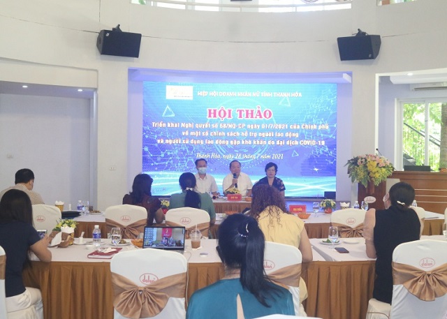 Thanh Hóa: Hội thảo về chính sách hỗ trợ người lao động và người sử dụng lao động gặp khó khăn do đại dịch Covid-19