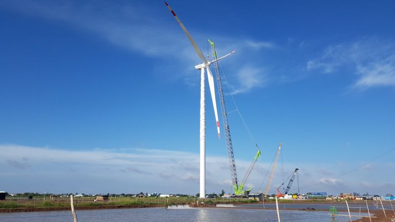 Dự án Điện gió Kosy Bạc Liêu đẩy nhanh tiến độ thi công