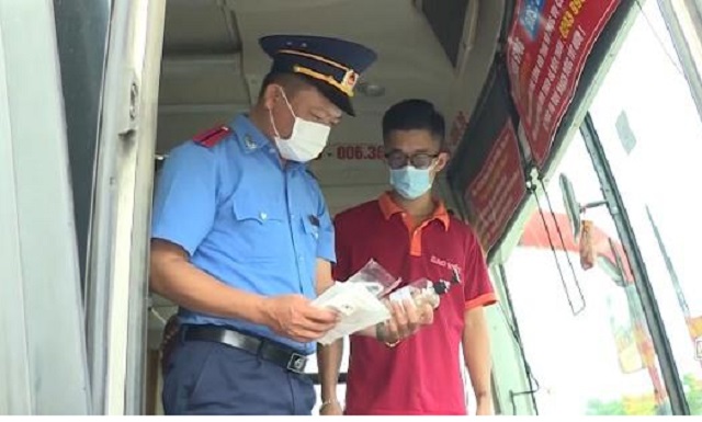 Thanh Hóa: Thực hiện nghiêm công tác phòng, chống dịch Covid-19 đối với người trên phương tiện vận chuyển
