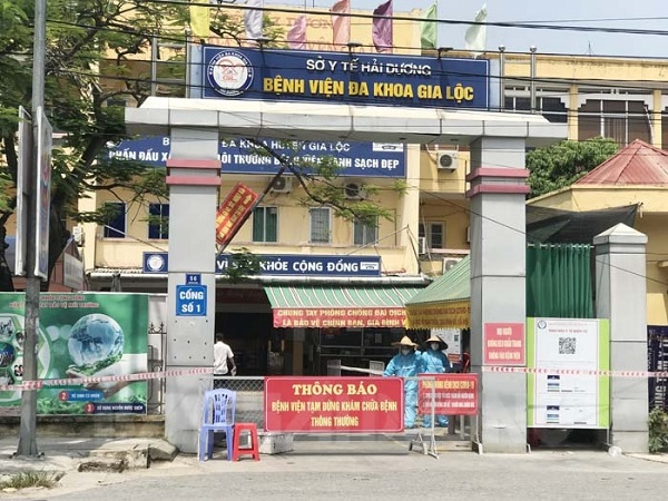 Phong tỏa tạm thời Trung tâm y tế huyện Gia Lộc, tỉnh Hải Dương