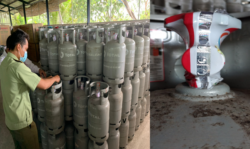 Bán LPG giả nhãn hiệu Totalgaz, công ty TNHH Thương mại An Thành ĐT bị xử phạt 110 triệu đồng