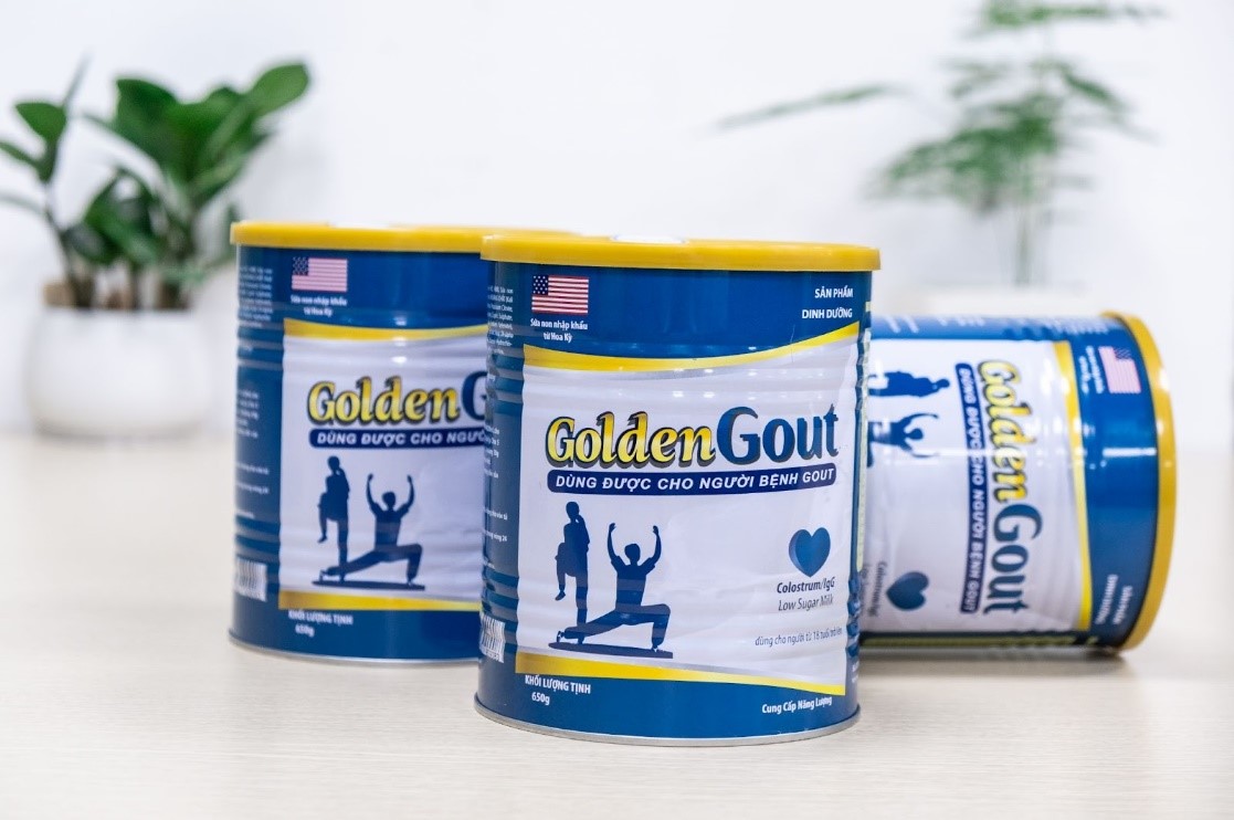 Sữa non GoldenGout - Chuyên dành cho người bệnh Gout nhập khẩu từ Mỹ