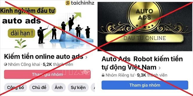 Cảnh báo ứng dụng Auto Ads huy động vốn đa cấp lừa đảo