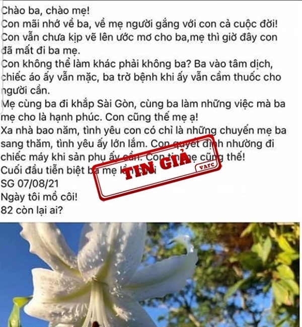 Sau vụ 'bác sĩ Khoa', VAFC khuyến cáo chia sẻ thông tin có kiểm chứng