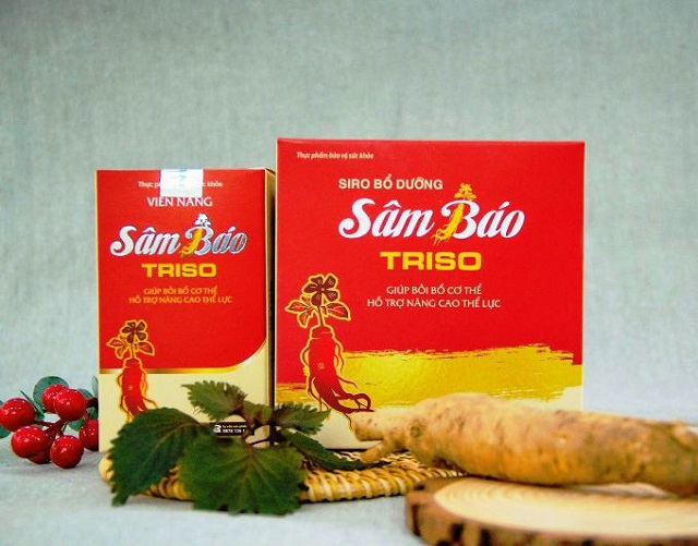 Viên nang sâm báo Triso, Siro bổ dưỡng sâm báo Triso của Công ty CP dược phẩm Triệu Sơn được công nhận 3 sao