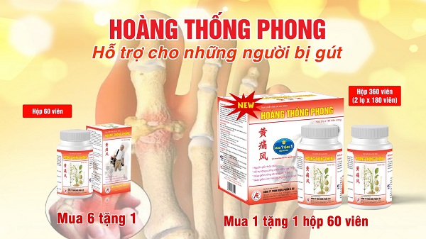 Giải pháp cải thiện bệnh gout cấp tính an toàn, hiệu quả từ sản phẩm Hoàng Thống Phong