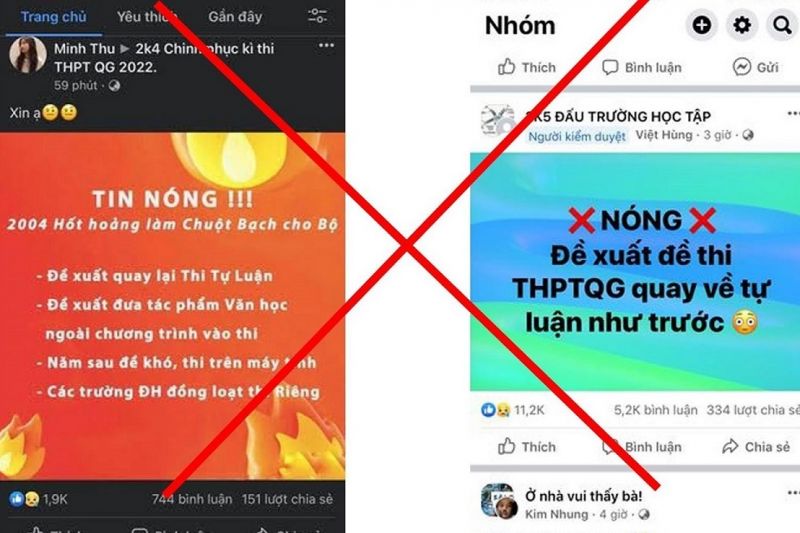 Bộ Giáo dục và Đào tạo đưa ra cảnh báo về tin giả liên quan đến kỳ thi tốt nghiệp THPT 2022