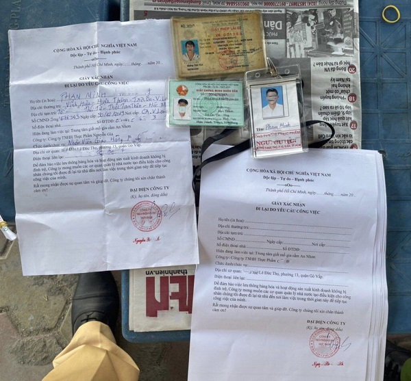 TP. HCM: Một công ty thực phẩm tại quận Gò Vấp cấp "khống" nhiều giấy đi đường