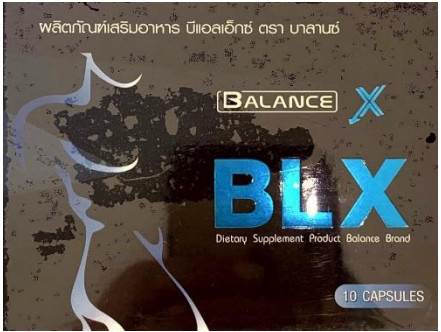 Phát hiện thực phẩm bảo vệ sức khỏe BALANCE X chứa Sildenafil và Tadalafil