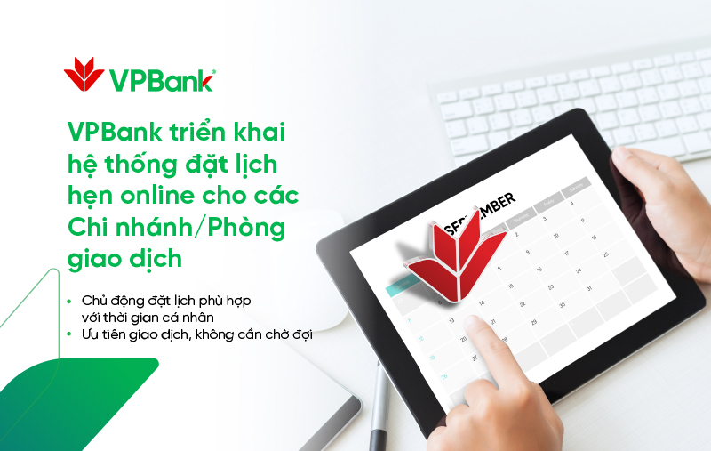 VPBank ra mắt dịch vụ Đặt lịch hẹn Online