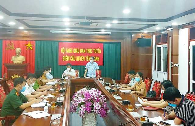 Ban Chỉ đạo Phòng, chống dịch Covid-19 tỉnh Nghệ An có cuộc họp khẩn cùng huyện Yên Thành khi tình hình dịch Covid-19 đang diễn biến tại địa phương này