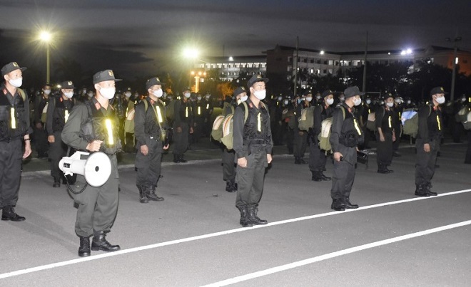 Điều động 250 cảnh sát cơ động vào Bình Dương, bảo đảm an ninh trật tự phòng chống dịch