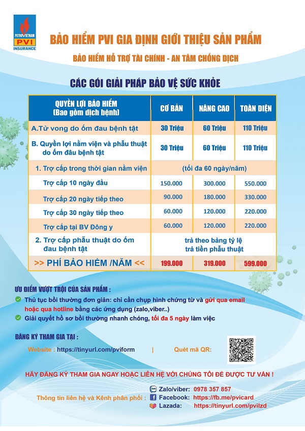 "An tâm chống dịch" với Bảo hiểm PVI Gia Định