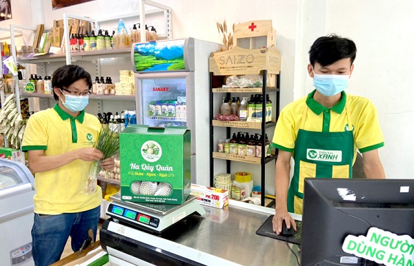 Kết nối hỗ trợ tiêu thụ hơn 2 tấn na, nhãn tại chuỗi cửa hàng “Điểm bán Xanh” tại Hà Nội