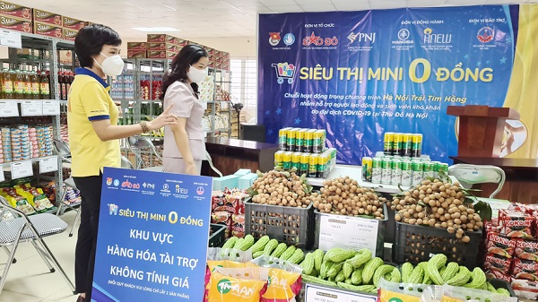 Hà Nội: Thêm 2 "siêu thị mini 0 đồng” hỗ trợ người dân mùa dịch