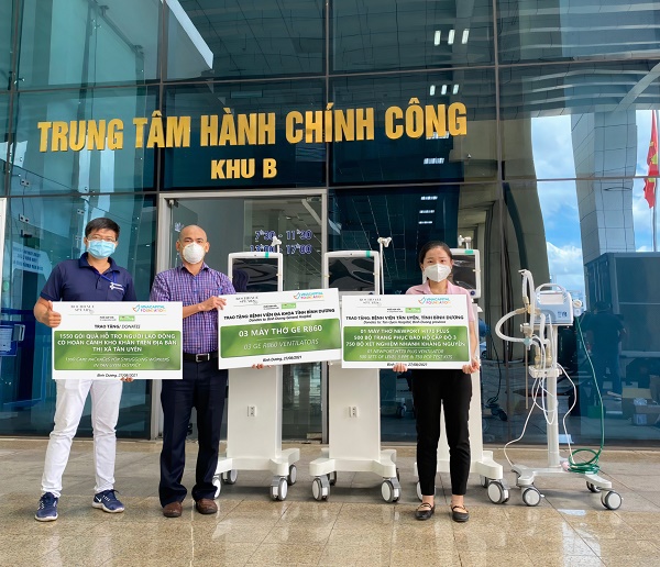 Rochdale Spears tài trợ máy thở và gói quà hỗ trợ, chung tay cùng Bình Dương vượt qua đại dịch