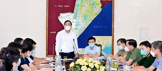 Huyện Hải Hậu (Nam Định): Thực hiện giãn cách xã hội đối với một số địa bàn vùng có dịch