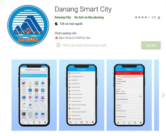Ứng dụng Danang Smart City