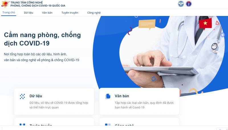 Cẩm nang điện tử phòng, chống dịch Covid-19 được bố cục với 4 mục lớn