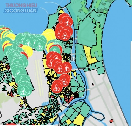 Bản đồ vùng xanh, vàng, đỏ Đà Nẵng: Bản đồ vùng xanh, vàng, đỏ của Đà Nẵng cho thấy được sự phủ sóng của cây xanh và các địa điểm vui chơi giải trí trong thành phố. Tận hưởng không gian xanh mát, cảm nhận sự sống động của thành phố với những điểm đến đầy thú vị.