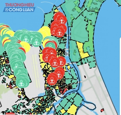 Bản đồ dịch tễ Covid-19 thành phố Đà Nẵng được cập nhật thường xuyên