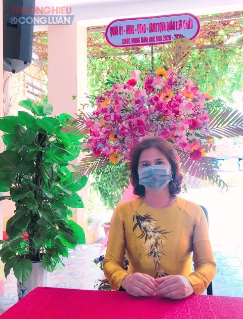 Cô Nguyễn Thị Hữu Chi- Hiệu trưởng, trường tiểu học Trưng Nữ Vương, quận Liên Chiểu