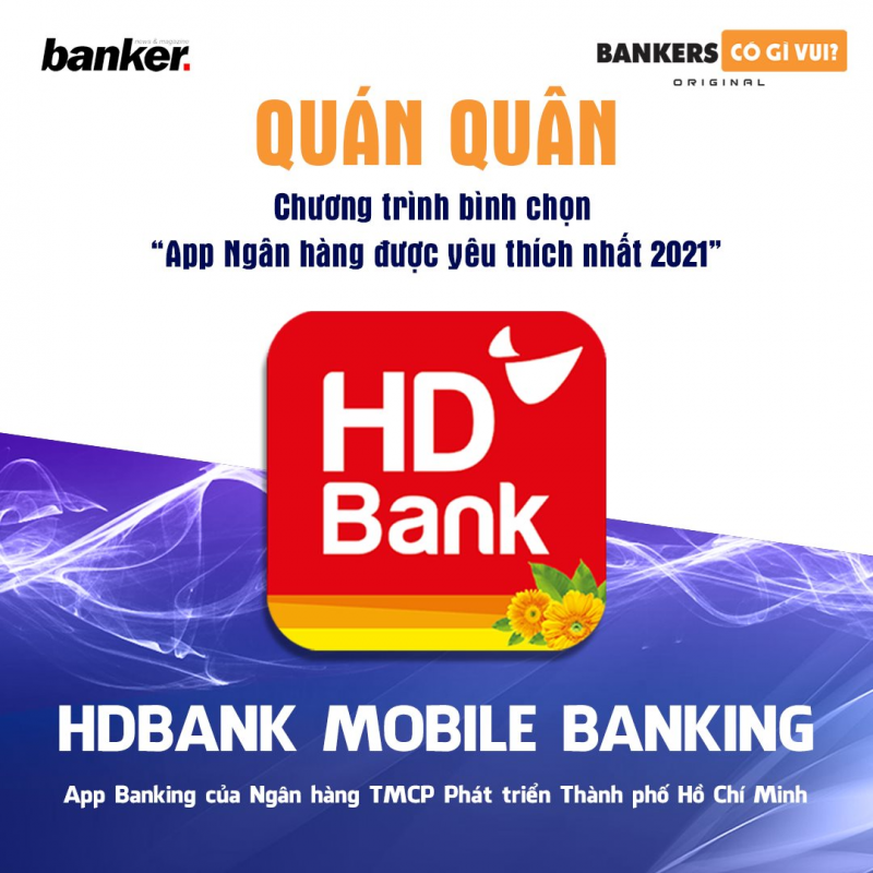 HDBank Mobile Banking - App Ngân hàng được yêu thích nhất 2021