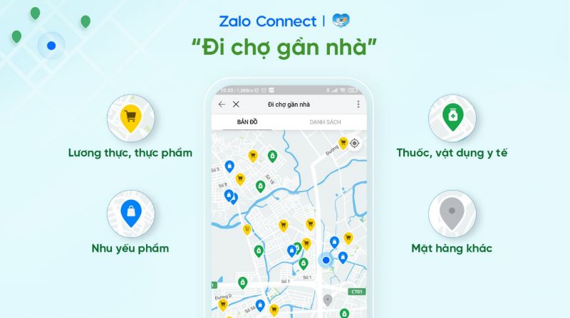 Zalo Connect phủ sóng hơn 50.000 điểm cung cấp hàng thiết yếu