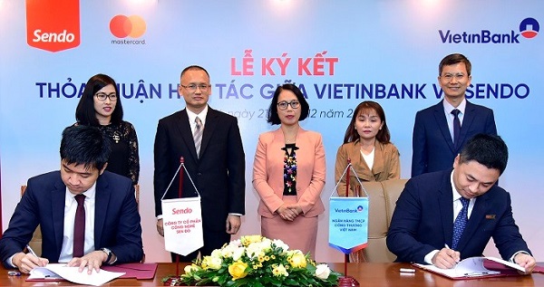 Lễ ký kết thỏa thuận hợp tác giữa VietinBank và Sendo