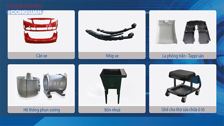 Các sản phẩm linh kiện phụ tùng và cơ khí xuất khẩu của THACO AUTO
