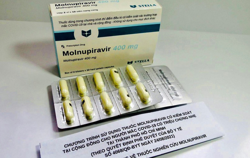 Thuốc Molnupiravir điều trị COVID-19.