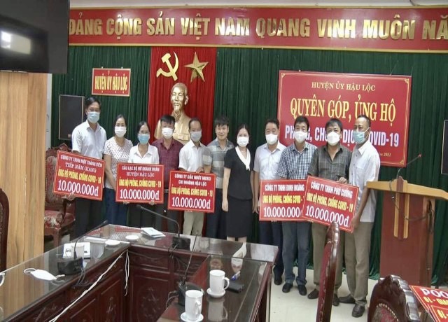 Huyện Hậu Lộc (Thanh Hoá): Tiếp nhận các nguồn lực hỗ trợ công tác phòng, chống dịch Covid- 19