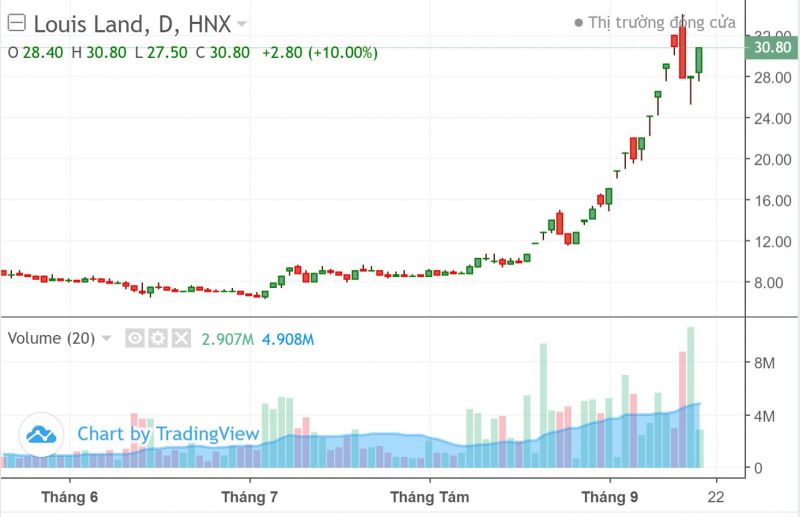 Louis Land: "Thay máu" lãnh đạo, giải thể công ty con nhưng cổ phiếu vẫn đua nhau “tím trần”