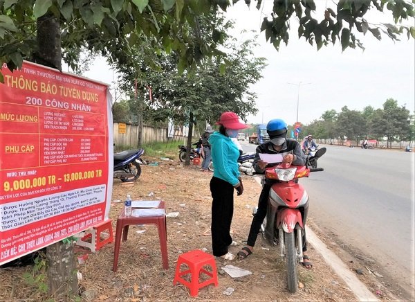 Doanh nghiệp Bình Dương thiếu lao động sau thời gian giãn cách