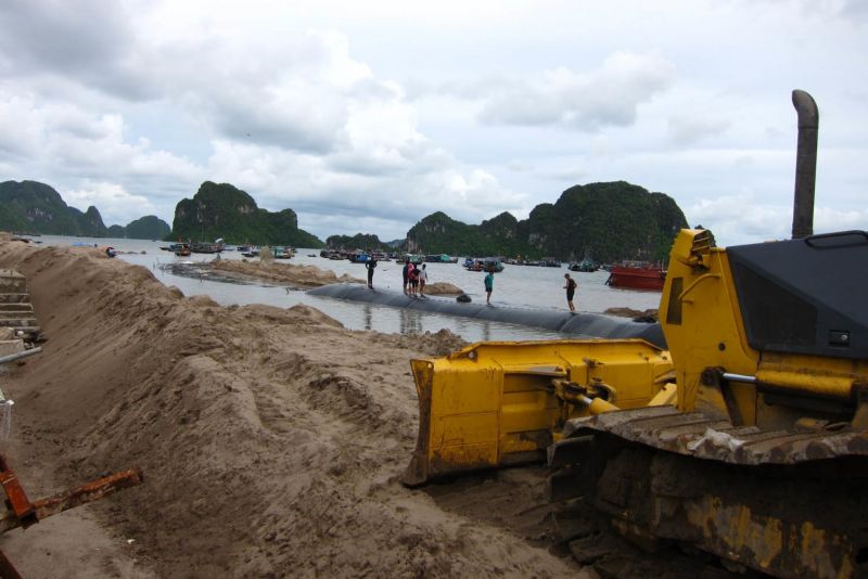 Dự án cải tạo đường bao biển Hạ Long sử dụng cát không rõ nguồn gốc
