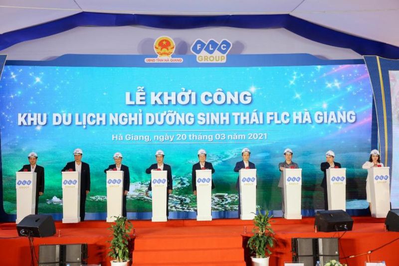 Toàn cảnh Lễ khởi công Khu du lịch nghỉ dưỡng sinh thái FLC Hà Giang