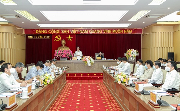 Thường trực Ban Bí thư Võ Văn Thưởng thăm và làm việc tại Vĩnh Phúc