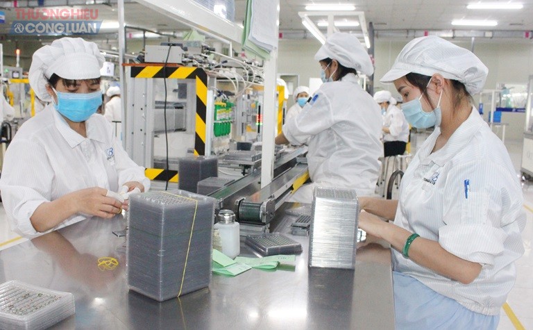 Sản xuất linh kiện điện tử ở Công ty TNHH Youngbag Micromotor Việt Nam, Khu công nghiệp Bình Xuyên