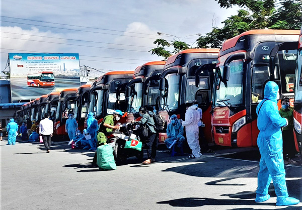 Sóc Trăng: Đón 600 công dân tại TP. Hồ Chí Minh về địa phương
