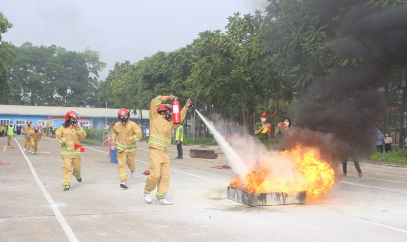 Thái Nguyên: Trên 120 người tham gia Hội thao chữa cháy